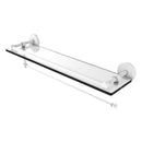 Prestige Skyline Collection Paper Towel Holder with Gallery Glass Shelf