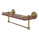 Prestige Skyline Collection IPE Ironwood Shelf with Gallery Rail and Towel Bar