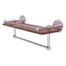 Prestige Skyline Collection IPE Ironwood Shelf with Gallery Rail and Towel Bar