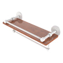 Prestige Skyline Collection IPE Ironwood Shelf with Gallery Rail and Towel Bar