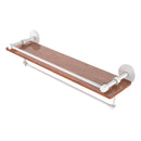 Prestige Skyline Collection IPE Ironwood Shelf with Gallery Rail and Towel Bar