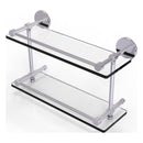 Prestige Skyline Collection Tempered Double Glass Shelf with Gallery Rail