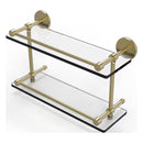 Prestige Skyline Collection Tempered Double Glass Shelf with Gallery Rail