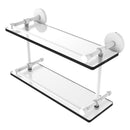 Prestige Skyline Collection Tempered Double Glass Shelf with Gallery Rail