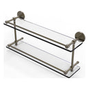 Prestige Skyline Collection Tempered Double Glass Shelf with Gallery Rail