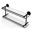 Prestige Skyline Collection Tempered Double Glass Shelf with Gallery Rail
