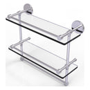 Prestige Skyline Collection Gallery Double Glass Shelf with Towel Bar