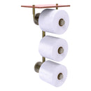 Prestige Skyline Porte-papier de toilette  3 rouleaux avec 茅tag猫re en bois