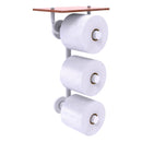 Prestige Skyline Porte-papier de toilette  3 rouleaux avec 茅tag猫re en bois