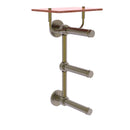 Prestige Skyline Porte-papier de toilette  3 rouleaux avec 茅tag猫re en bois