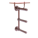 Prestige Skyline Porte-papier de toilette  3 rouleaux avec 茅tag猫re en bois
