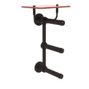 Prestige Skyline Porte-papier de toilette  3 rouleaux avec 茅tag猫re en bois
