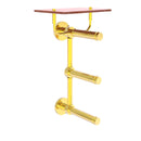 Prestige Skyline Porte-papier de toilette  3 rouleaux avec 茅tag猫re en bois