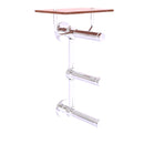 Prestige Skyline Porte-papier de toilette  3 rouleaux avec 茅tag猫re en bois