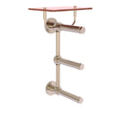 Prestige Skyline Porte-papier de toilette  3 rouleaux avec 茅tag猫re en bois
