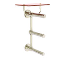 Prestige Skyline Porte-papier de toilette  3 rouleaux avec 茅tag猫re en bois