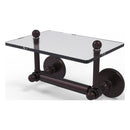 Prestige Skyline Collection Two Post Toilet Tissue Holder with Glass Shelf