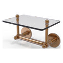 Prestige Skyline Collection Two Post Toilet Tissue Holder with Glass Shelf