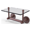 Prestige Skyline Collection Two Post Toilet Tissue Holder with Glass Shelf