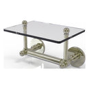 Prestige Skyline Collection Two Post Toilet Tissue Holder with Glass Shelf
