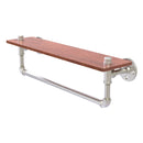 Pipeline Collection Ironwood Shelf with Towel Bar