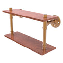 Pipeline Collection Ironwood Double Shelf
