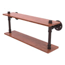 Pipeline Collection Ironwood Double Shelf