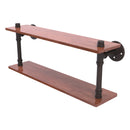 Pipeline Collection Ironwood Double Shelf