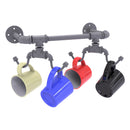 Pipeline Collection Wall Mounted 4 Coffee Mug Rack