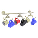 Pipeline Collection Wall Mounted 6 Coffee Mug Rack