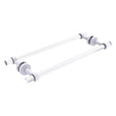Pacific Beach Collection Back to Back Shower Door Towel Bar with Smooth Accents