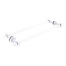 Pacific Beach Collection Back to Back Shower Door Towel Bar with Smooth Accents
