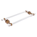 Pacific Beach Collection Back to Back Shower Door Towel Bar with Twisted Accents