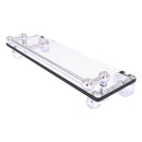 Pacific Grove Collection Glass Shelf with Gallery Rail with Twisted Accents
