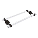 Pacific Grove Collection Back to Back Shower Door Towel Bar with Smooth Accents