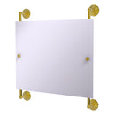 Miroir rectangulaire sans cadre horizontal mont茅 sur rail Prestige Que New