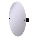 Miroir inclinable ovale sans cadre avec bord biseaut茅