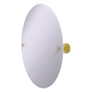 Miroir inclinable ovale sans cadre avec bord biseaut茅