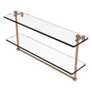 Prestige Regal 脡tag猫re en verre  deux niveaux avec barre  serviettes int茅gr茅e