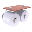 Prestige Regal Porte-papier de toilette  2 rouleaux avec 茅tag猫re en bois