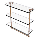 Prestige Regal 脡tag猫re en verre  trois niveaux avec barre  serviettes int茅gr茅e