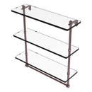 Prestige Regal 脡tag猫re en verre  trois niveaux avec barre  serviettes int茅gr茅e