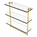 Prestige Regal 脡tag猫re en verre  trois niveaux avec barre  serviettes int茅gr茅e