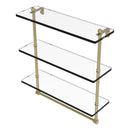 Prestige Regal 脡tag猫re en verre  trois niveaux avec barre  serviettes int茅gr茅e
