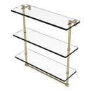 Prestige Regal 脡tag猫re en verre  trois niveaux avec barre  serviettes int茅gr茅e