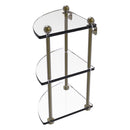 脡tag猫re de coin en verre 脿 trois niveaux