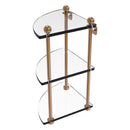 脡tag猫re de coin en verre 脿 trois niveaux