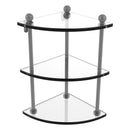 脡tag猫re de coin en verre 脿 trois niveaux