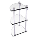脡tag猫re de coin en verre 脿 trois niveaux