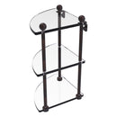 脡tag猫re de coin en verre 脿 trois niveaux